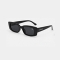 Cayro Wear Retro Rectangular Sunglasses — Black