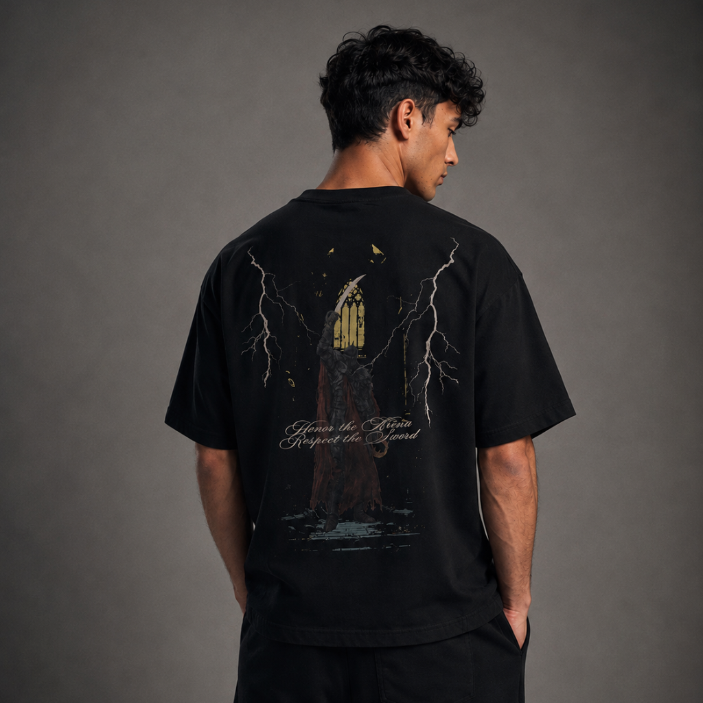 THE GLADIATOR — Unisex Oversized Graphic T-Shirt | Fear Becomes Glory